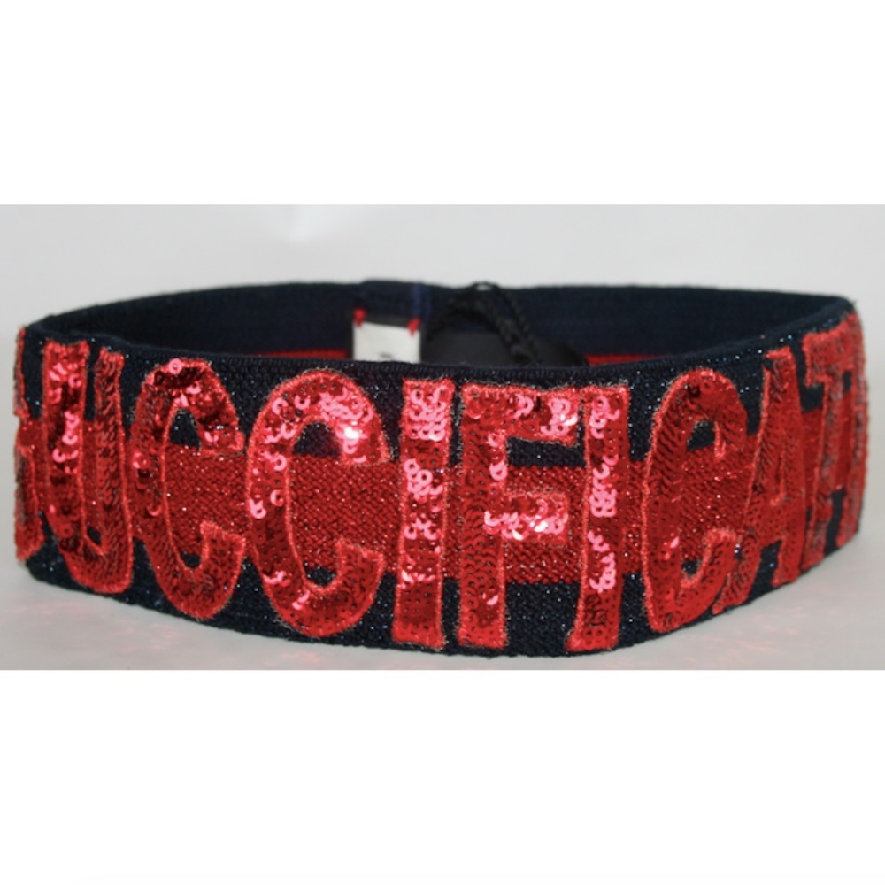 Gucci Guccification Sequin Web Headband